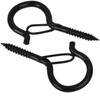 LORJE 12 Pack Screw Hooks for Outdoor String Lights, Q