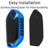 Yonmcfn for kia key fob cover with metal/leather keychain,TPU Key