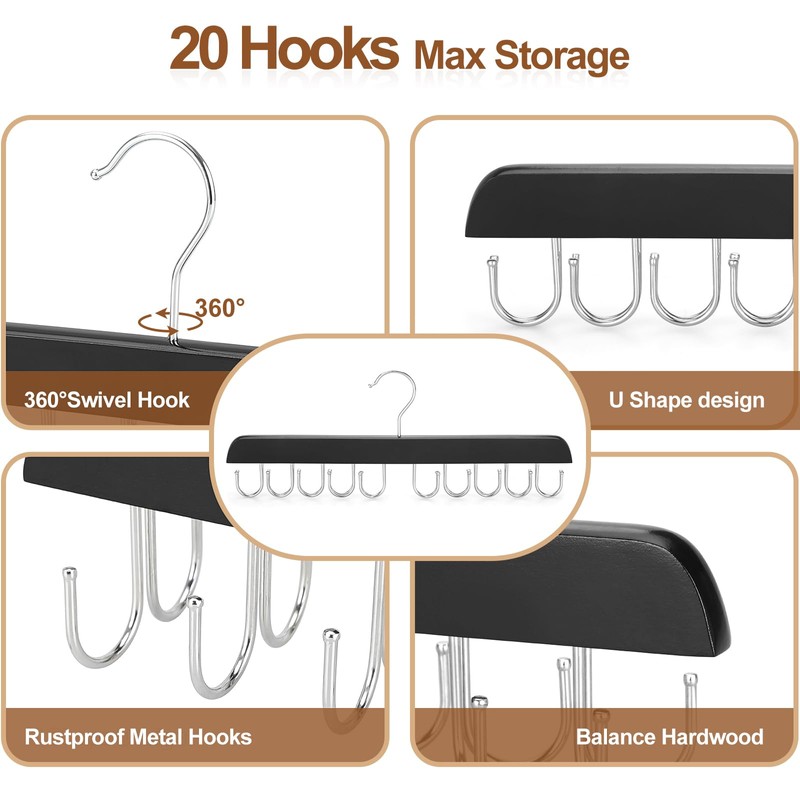 TOPIA HANGER Bra Hanger for Closet, 2 Pack Tank Top