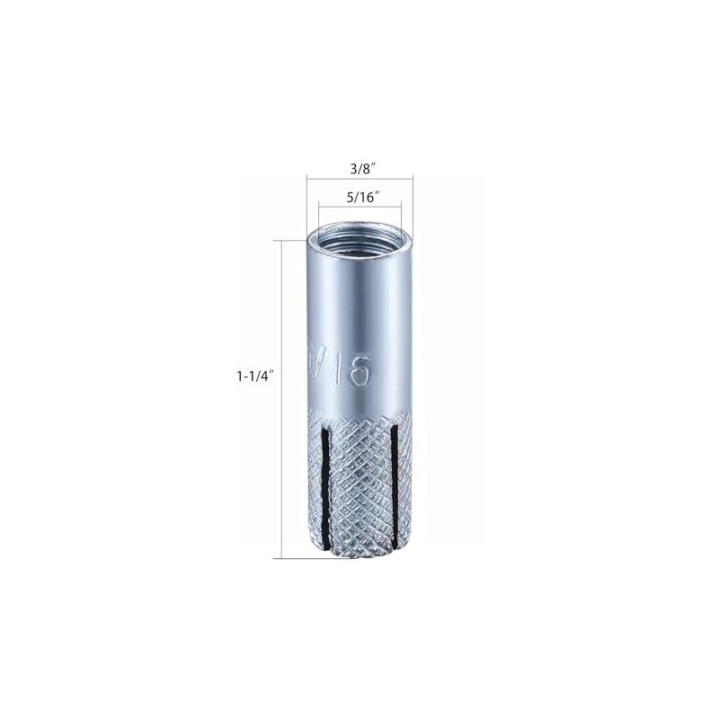 Wensilon(20 pcs) 5/16"-18 Premium Zinc Plated Carbon Steel Drop in