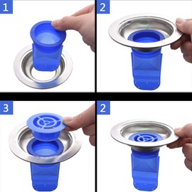 Floor Drain Stainless Steel Bathroom Floor Drain Round Waste Drainer Drainage Grate (#01)