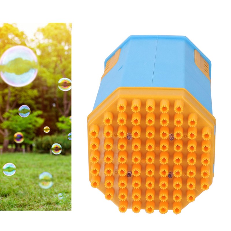 Bubble Blower Blue 69 Holes Unique Appearance Portable Stable Highly