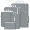 Compression Packing Cubes Set, Ultralight Expandable Travel Organizers for Carry