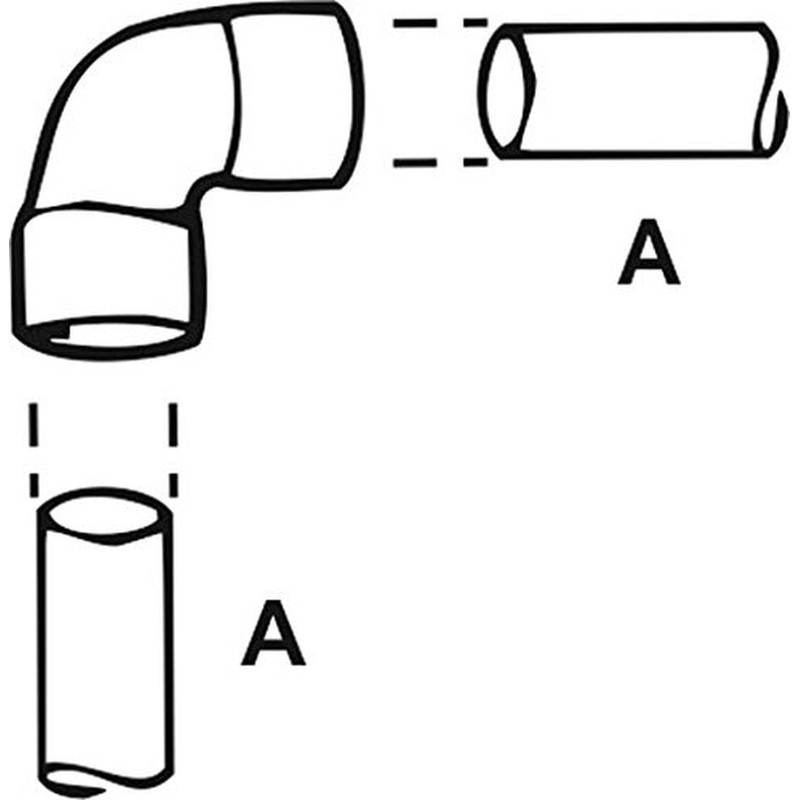CORNAT T569018 18 mm 90 Degree Soldering Angle - Clear