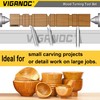Viganoc Manganese Steel Wood Turning Tool Set, 8 Pieces with