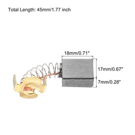 PATIKIL Carbon Brushes 18x17x7mm for Electric Motors Power Tool rotary tool Table Saw Spare Part Repair, 8 Pack