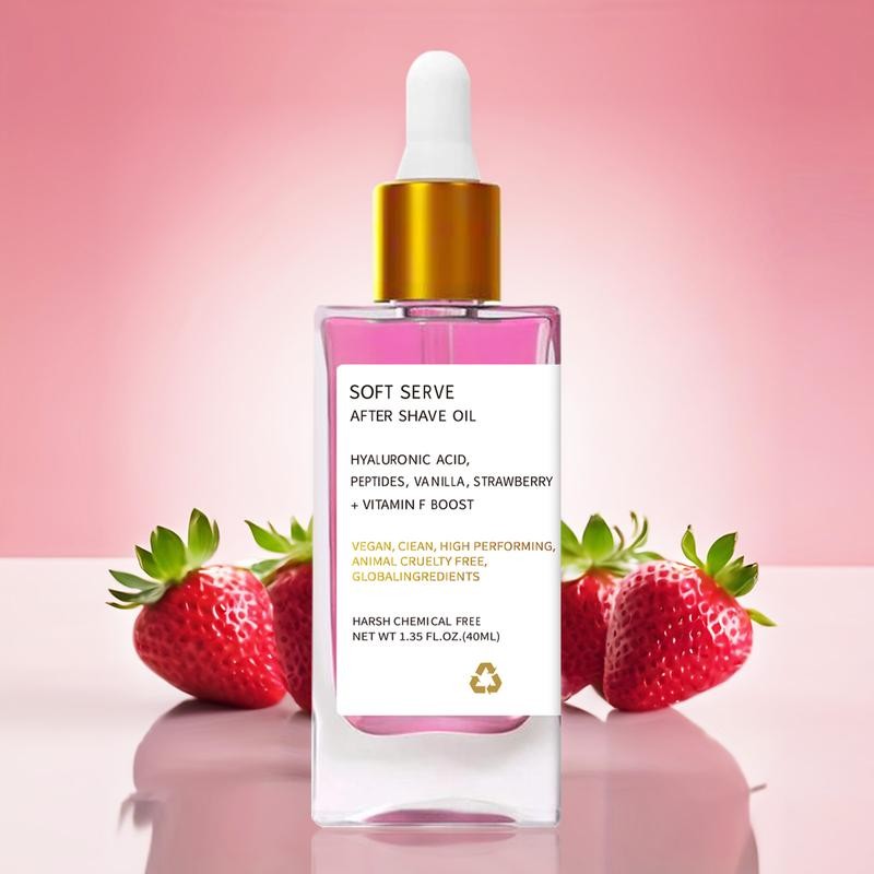Soft Serve After Shave Oil - Strawberry & Vanilla Scent:_Strawberry