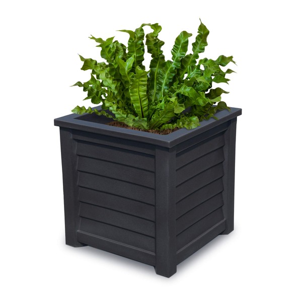 Mayne 5867-B Lakeland Planter, 20x20, Black