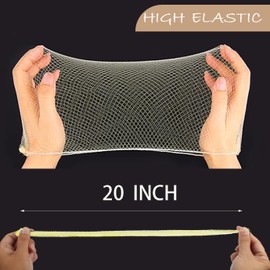 100Pcs Hair Net and Pin Set - 50Pcs 20" Invisible Mesh Hair Nets and 50Pcs U Shaped Bobby Pins for Dance, Food Service, Styling (Blonde)