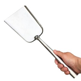 Fireplace Shovel 16.4 Inch Heavy Duty Stainless Steel Ash Shovel for Fireplace, Wood Stove, Fire Pit, Coal, Gardening and Outdoor