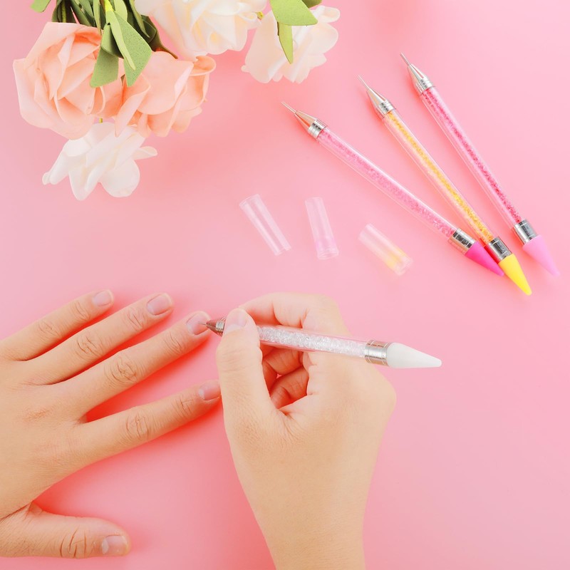 Lusofie 4 Pack Wax Pen Rhinestone Picker Pen Diamond Art