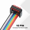 PATIKIL 10 Pins IDC Connector Flat Ribbon Cable 2.54 mm
