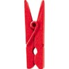 24 mini red clothes pegs