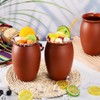 Gejoy 6 Pcs 35 oz Large Cantaritos De Barro Mexicanos