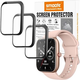 smaate 3D Screen Protector Compatible with Faweio, ENOMIR, WMK, Yoever, TOOBUR 1.91" IDW20 and Compatible with TOZO S3 Smart Watch (Answer/Make Calls)