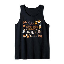 Mother Baby Unit Fall Coquette Bow MBU Nurse Week Postpartum Tank Top