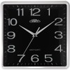 PRIM Square Design Plastic Wall Clock, Square, Arabic Numerals, White/Black,