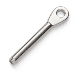 4mm Eye Terminal (4mm Wire) - A4 (Marine Grade) Stainless - 2 Pack