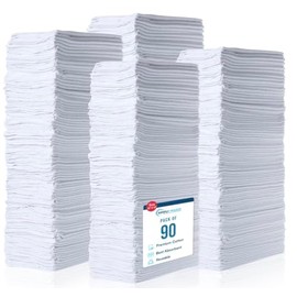 Simpli-Magic Cotton Shop Towels, Commercial Grade White, 90 Pack, Size: 14" x 12"