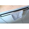 Hand Towel Holder Black Anodised 270 mm for Kitchen Bathroom