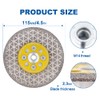 HIGHDRIL Diamond Cutting Grinding Disc 115 mm Galvanised Blade for