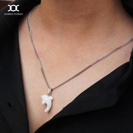 Marble Stories Marble Necklaces for Women, Long Necklaces for Women, Charm Necklace Women's Jewelry, Western Jewelry Gifts for Her