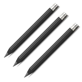 Graf von Faber-Castell 118630 Set Taschenbleistift Magnum 3 Stück, schwarz