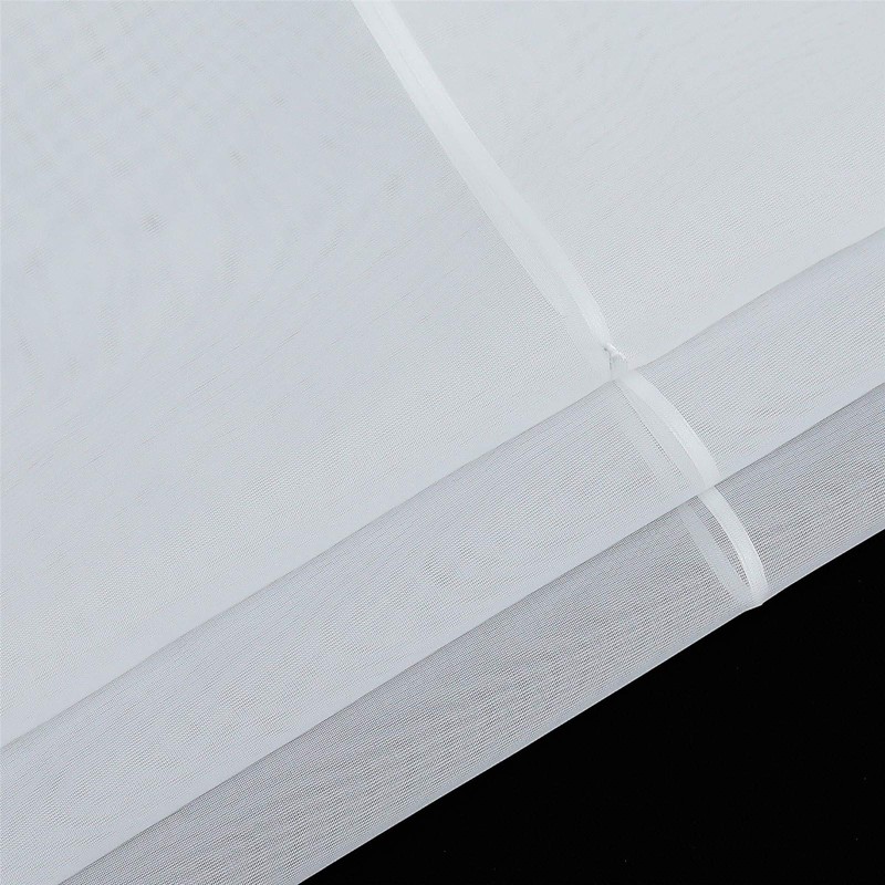 ESLIR Roman Blind, Kitchen Roman Curtain with Drawstring, White Voile