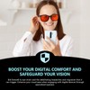 SODQW Blue Light Blocking Glasses for Women Men Square Anti