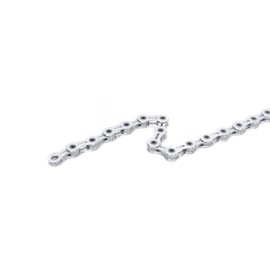 SwishTi X11SL 11 Speed Road MTB Bicycle Bike Chains Hollow-Pin Ultralight DLC 116-Links for Shimano/Sram/KMC use (Silver)