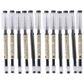 Risedot 12 Pack Black Gel Ink Pen, 0.35mm Ultra Fine Point Plastic Pens?for Office Supply Gift