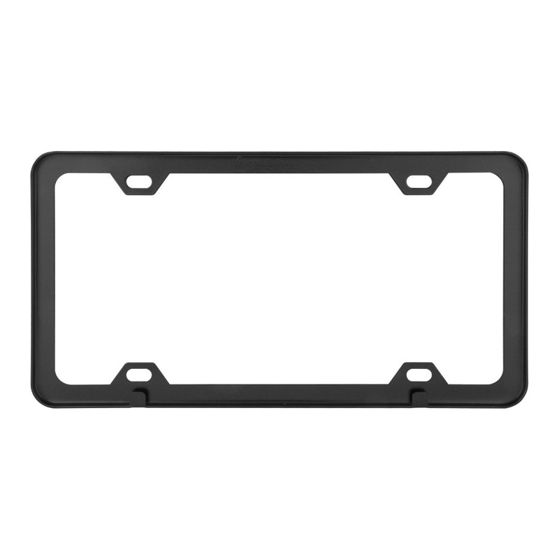 Grand General 60414 Matte Black Powder Coated License Plate Frame