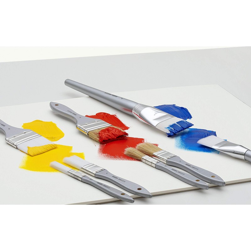 Liquitex Basics - Pennello per pittura, punta piatta, n. 8