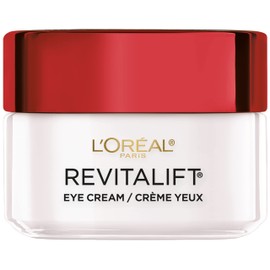 L'Oreal Paris Skincare Revitalift Anti-Wrinkle and Firming Eye Cream with Pro Retinol, Treatment to Reduce Dark Circles, Fragrance Free, 0.5 oz.