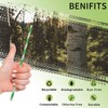 Disposable Paper Straws Green White Striped Straws, Spring Green Biodegradable
