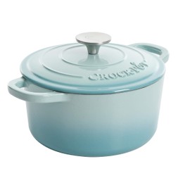 Crock-Pot Artisan Round Enameled Cast Iron Dutch Oven, 3-Quart, Aqua