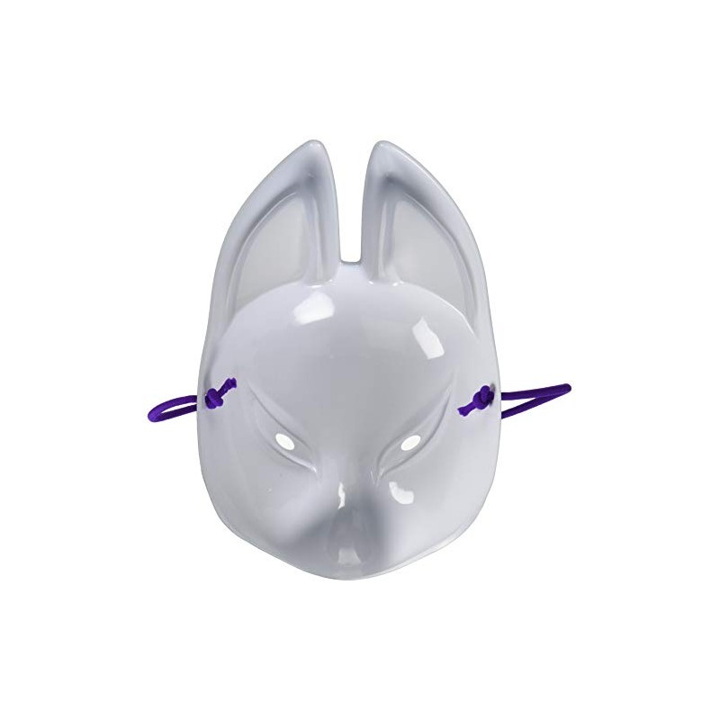 Party City Folk Art Mask, Fox, Half Mask, Black