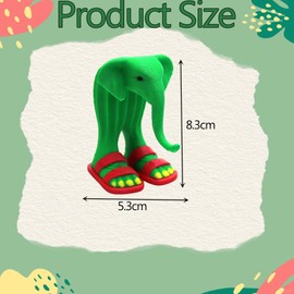 Italian Brainrot, Italian Brainrot Toys, 3D Printed Cactus Elephant Figurine, Unique Desktop Decoration, Creative Gift for Collectors and Humor Design Enthusiasts, Boys and Girls