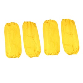 MAGICLULU 2 Pairs Oilproof Cuff Covers for Kitchen Cleaning Elastic Arm Sleeves for Men and Women Protects From Dirt and Oil Yellow