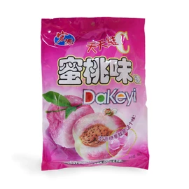 Hongyuan Fruit Candy 宏源 水果糖 350g (Peach Candy天天维C水蜜桃糖, pack of 4)
