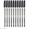 ZOFAX Trio Ballpoint Pens, BLACK, 1.0mm Medium Point, Pack of