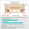 BAIDICE Soft Close Bottom Mount Drawer Slides 12 Inch Rails