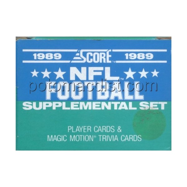 89 1989 Score Supplemental Update Football Card Set
