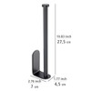 Nio Kitchen Roll Holder Black