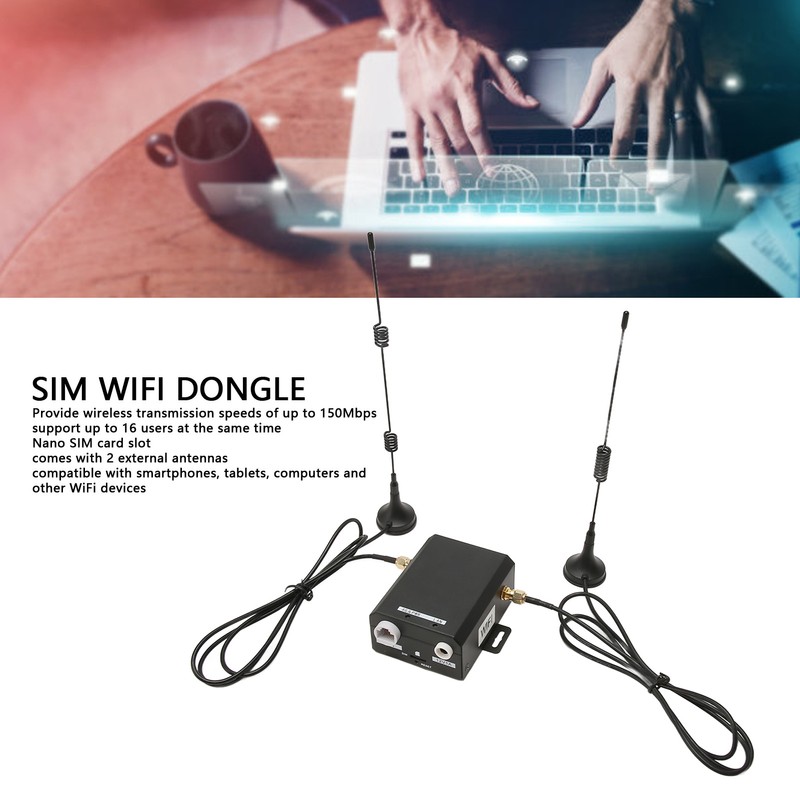Industrial 4G LTE Router 150Mbps Nano SIM Card Slot Support