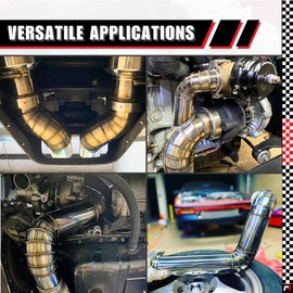 REMTUNE 90 degree 5" 304 Stainless Steel Tight Radius Pie Cuts (Not Welded) - Laser Cut and Deburred for Custom Exhaust and Fabrication Projects (5pcs)