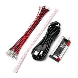 BEYEE Zero Delay Arcade USB Encoder PC to Joystick For MAME & Raspberry Pi Retropie Projects (5Pin+2.8mm)