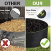 LINERY 3-Pack 200 Gallon Planting Bag Black Heavy Duty Thickened