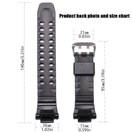 Resin Replacement Strap Compatible with Casio GW-3000B GW-3500B GW-2000 G-1200B G-1250B Men's Watch Band Accessories