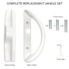 ALLYWASAI Patio Sliding Door Handle Set, Perfect Replacement Mortise Style